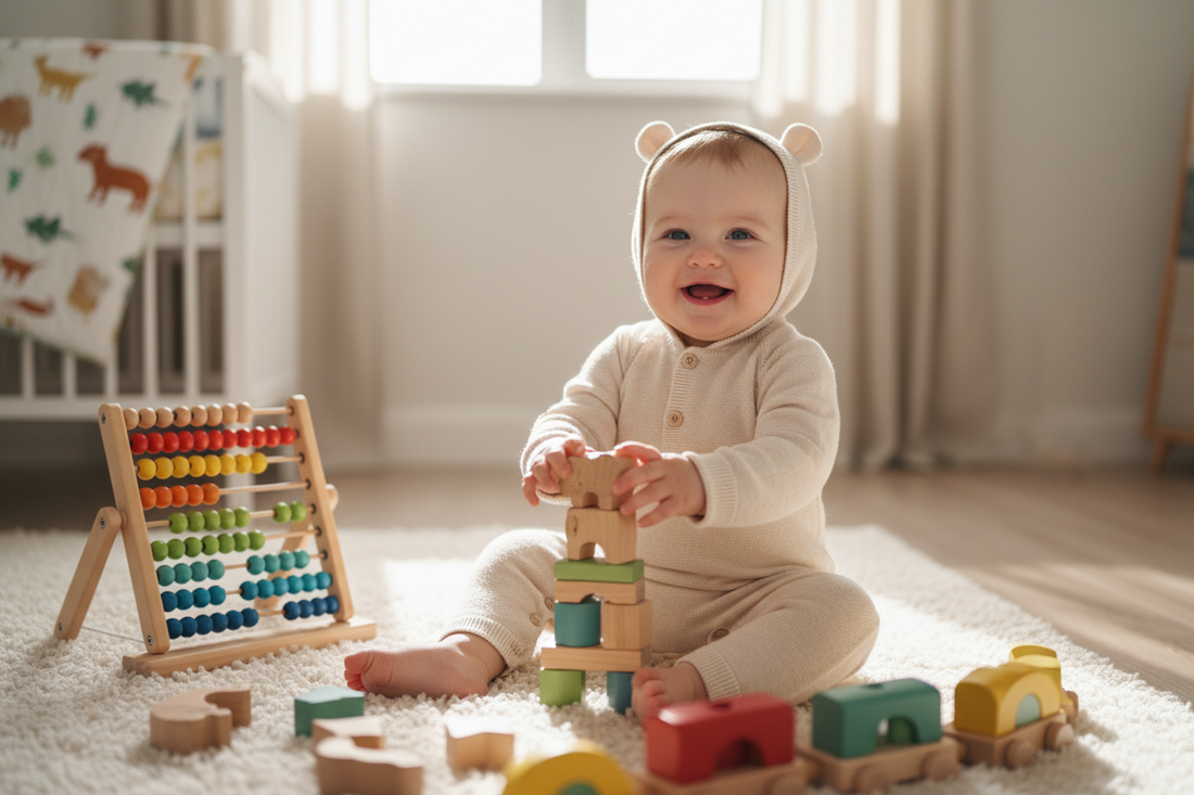 Motricité fine chez le bébé : comment la stimuler naturellement grâce aux jeux Montessori ?