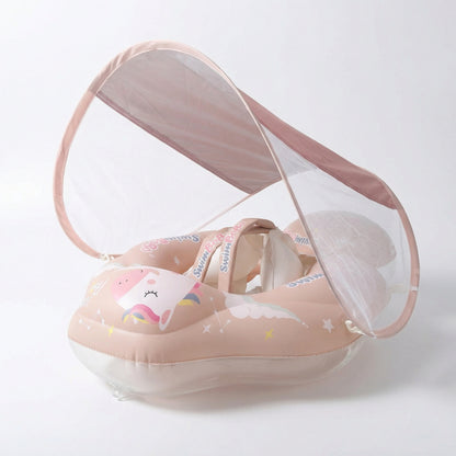 Bouée Licorne avec Protection Solaire Intégrée