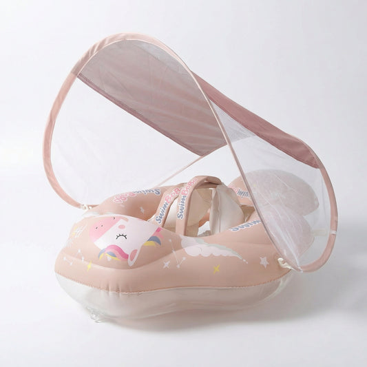 Bouée Licorne avec Protection Solaire Intégrée