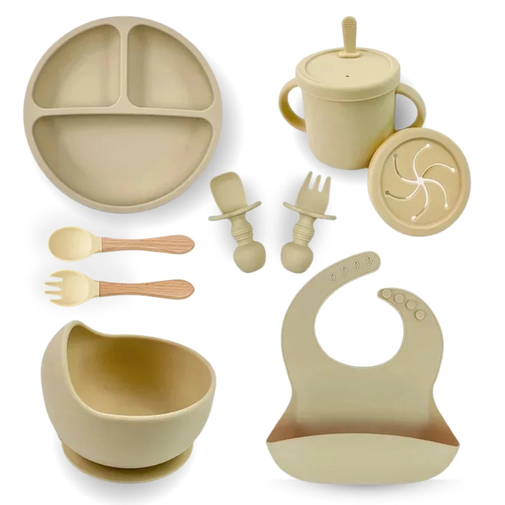 Coffret repas 9 articles beige