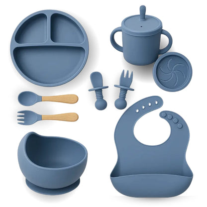Coffret repas 9 article bleu