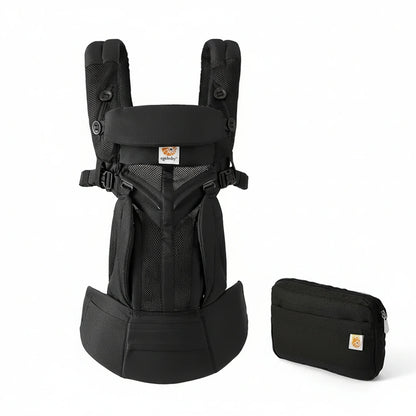 porte-bébé noir vue de face