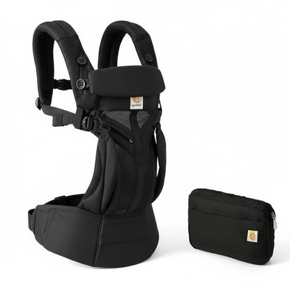 porte-bébé noir et sa pochette