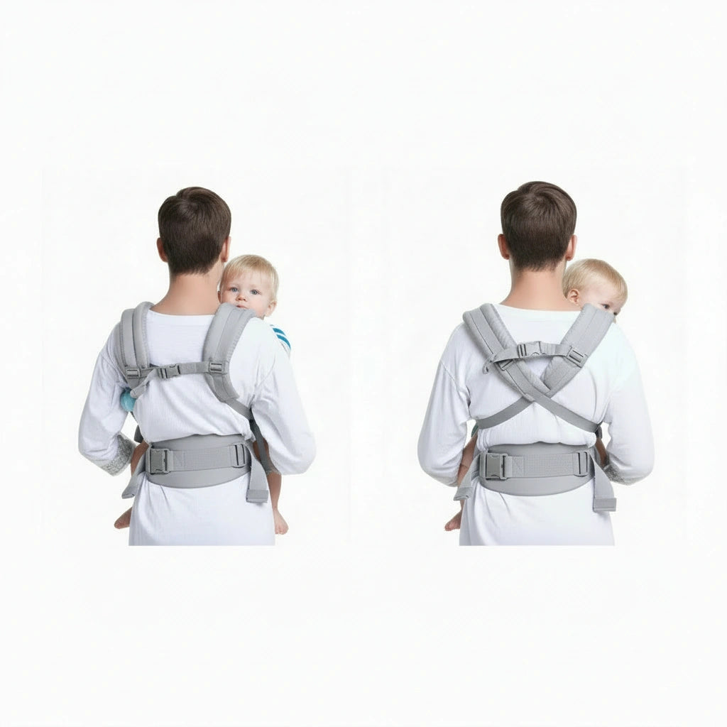 porte bébé vue de derrière