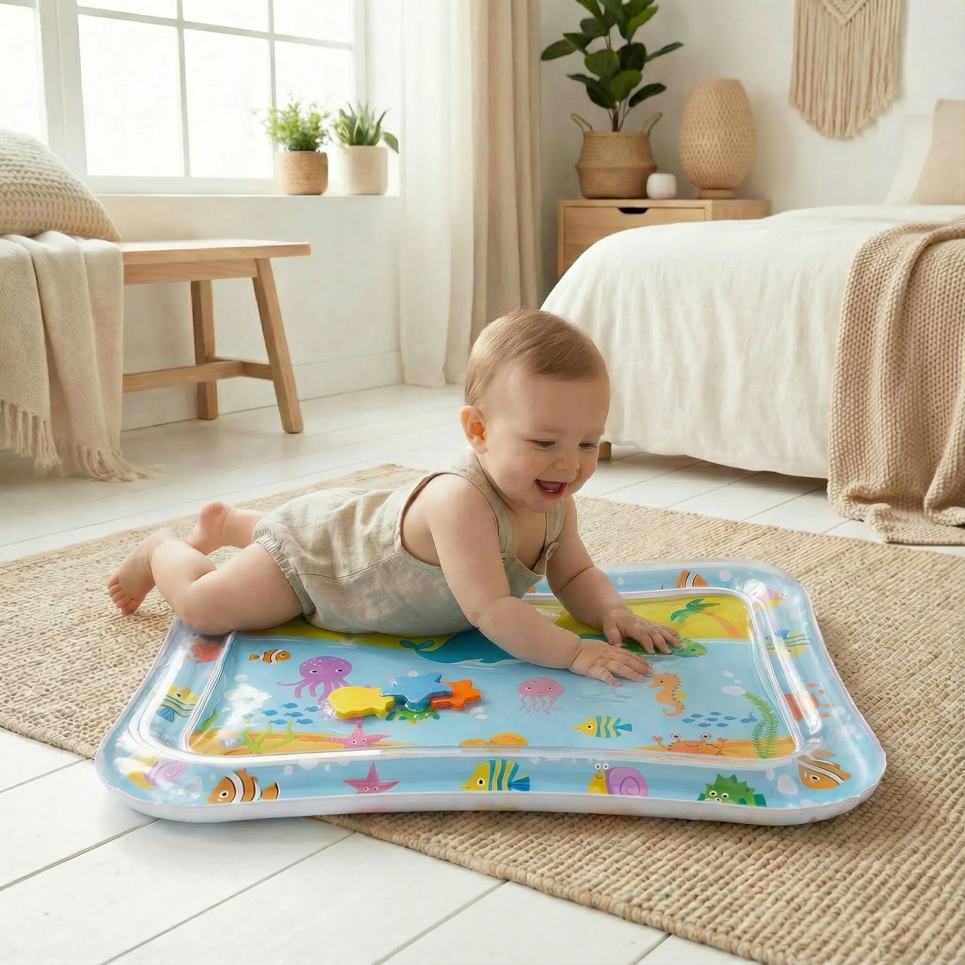 bébé qui fait du tummy time