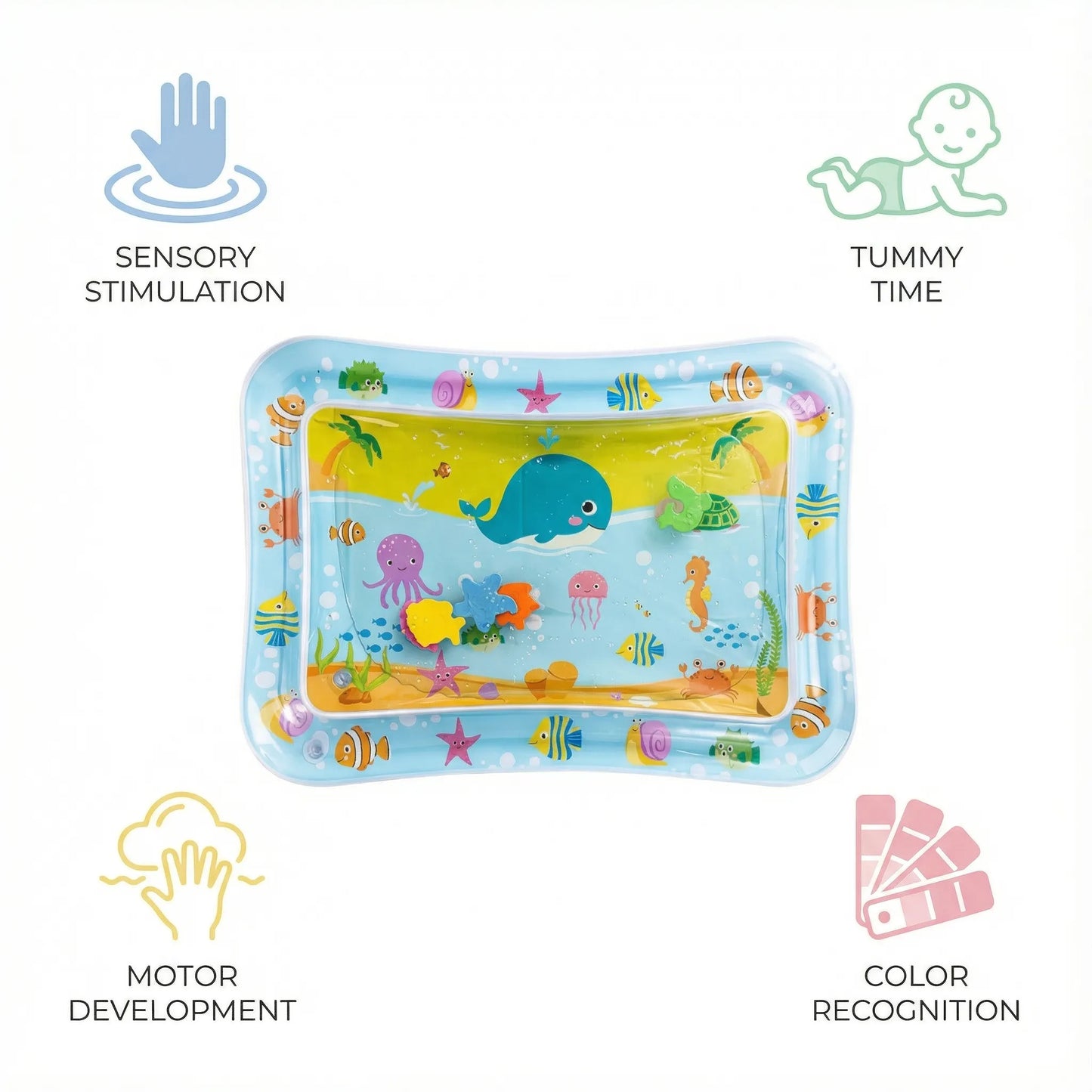 infographie tapis d'éveil aquatique